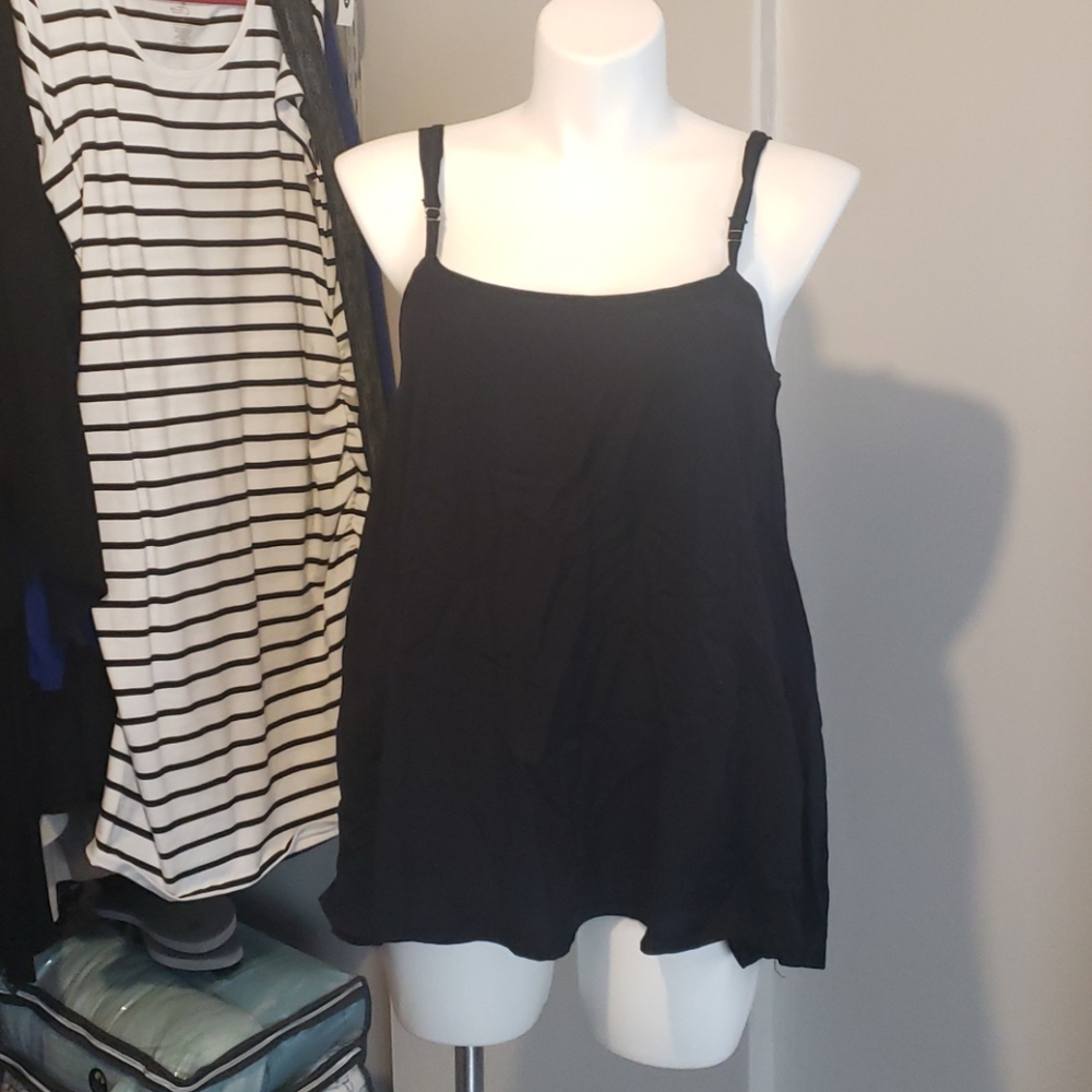 Black spaghetti strap shirt